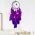 thumbnail image 6 of SHIMELE Dreamcatcher Wall Hanging Woven Decor Pendant Healing Gift Colorful Feathers Blue Purple Home Decoration Spiritual Ornament, 6 of 6
