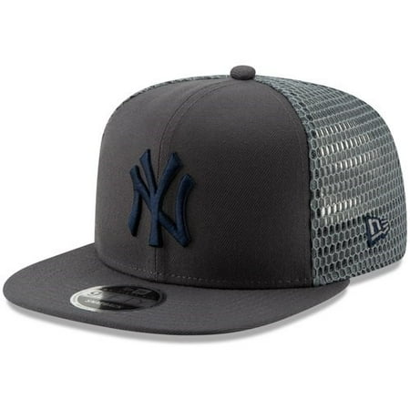 - New York Yankees New Era Mesh Fresh 9FIFTY Adjustable Snapback Hat - Graphite - OSFA