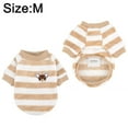 thumbnail image 2 of Dog clothes Winter pet clothes Cat pet two leg sweater Dog color striped sweater, 2 of 6