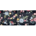 thumbnail image 3 of Floral Kitchen Curtains 2 Panels UV Protected Tier Curtains, Half Window Curtains Kitchen Tiers for Guest Room Bathroom Sink Laundry Room Basement,24 x 27 Inch, 3 of 7