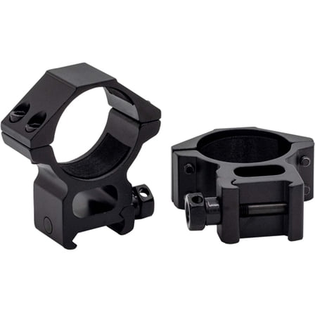 Riton Optics 34mm Riflescope Rings, Set of 2, Black, High