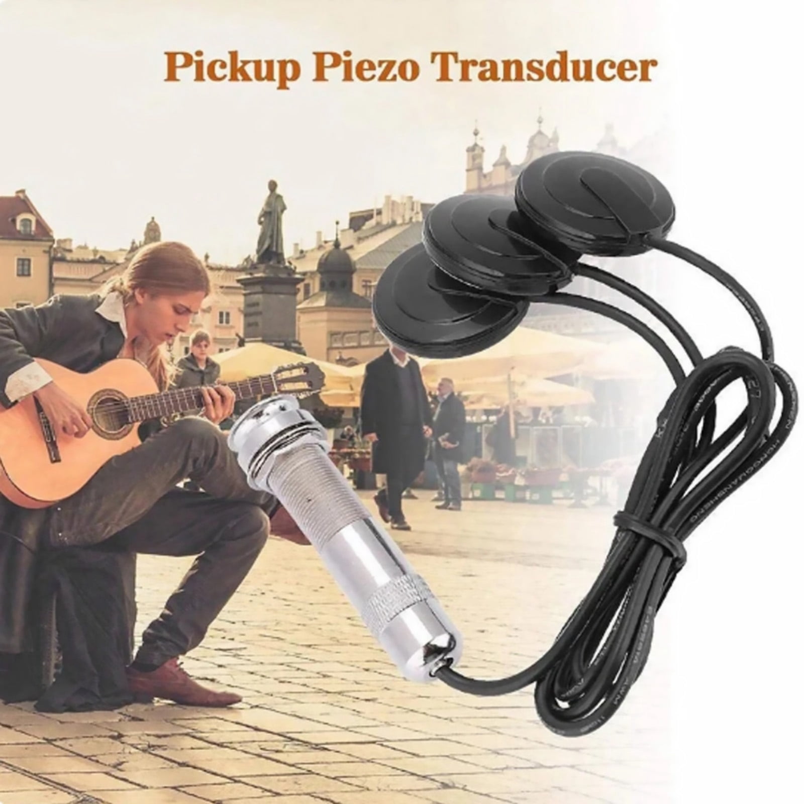 TAPDRA Piezo Pickup Stable Sound Quality Stick Patch Structure For Acoustic Mandolin Banjo Instrument Use