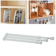 thumbnail image 6 of Mduoduo Bathroom Spring Loaded Extendable Telescopic Voile Tension Curtain Rail Pole Rod 40-70cm, 6 of 8