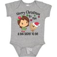 thumbnail image 3 of Inktastic Merry Christmas to me, a Big Sister to be Girls Baby Bodysuit, 3 of 5