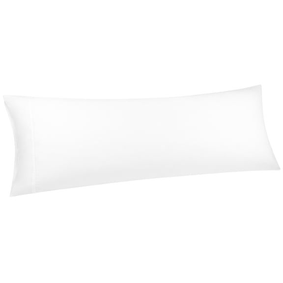 Unique Bargains 20"x 55" 1PC Zipper Closure Body Pillow Cover White