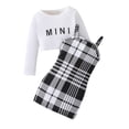 thumbnail image 1 of Ensemble 2 Pcs Robe d'Été Sans Manches pour Filles et Haut Court à Manches Courtes, Robes Mignonnes pour Filles de 3-4 Ans, Mode Filles, 1 of 5