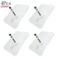thumbnail image 2 of 4pcs Adhesive Wall Hook Screws Non-Trace Non-Rust No Drilling Stickers Nail Wall Mount, Clearance, Hanging Nails Without Screwdriver for Shower Bathroom Kitchen Storeroom Installation,16MM, 2 of 2