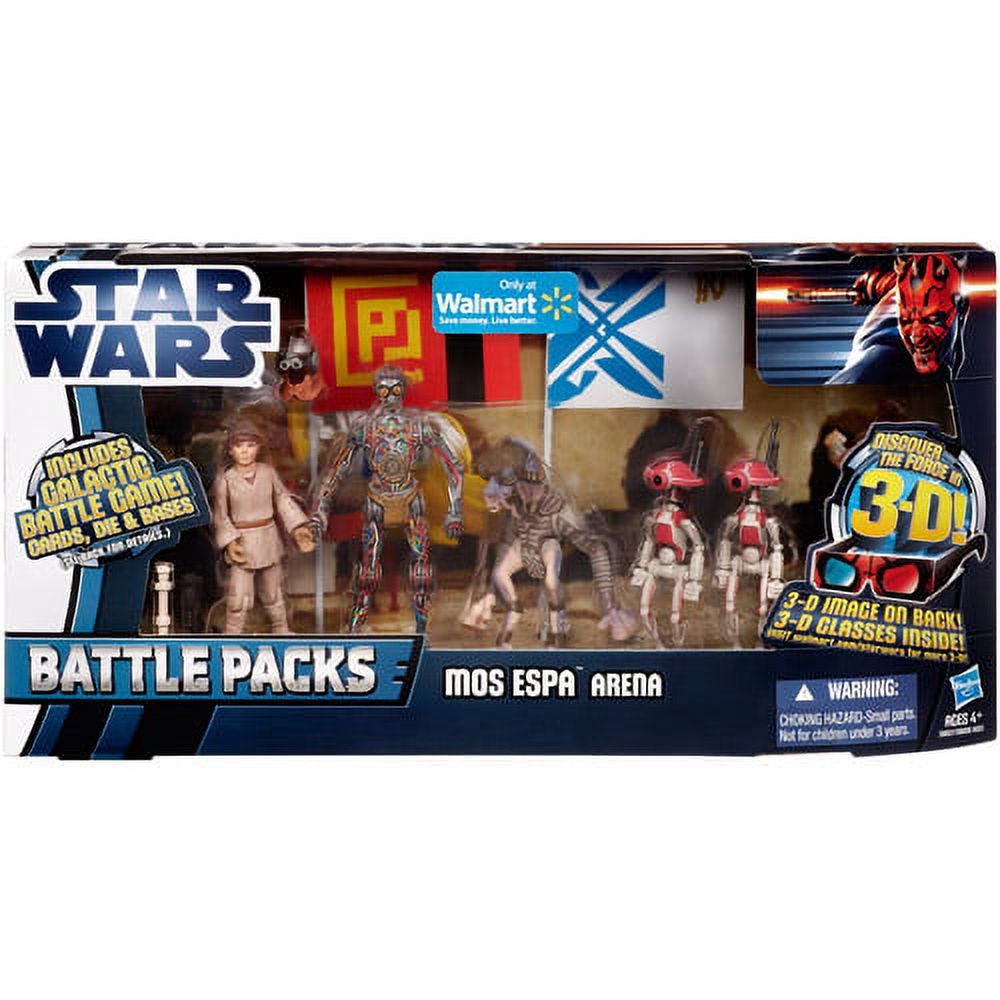 Star Wars 2012 Clone Wars Battle Pack Mos Espa Arena C3P0 Anakin S - image 2 of 2