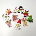thumbnail image 3 of 100 Assorted Christmas Tree Rindeer Snowman Santa Claus 2 Holes Wood Wooden Buttons Embellishments DIY Card Crafts Sewing, 3 of 7