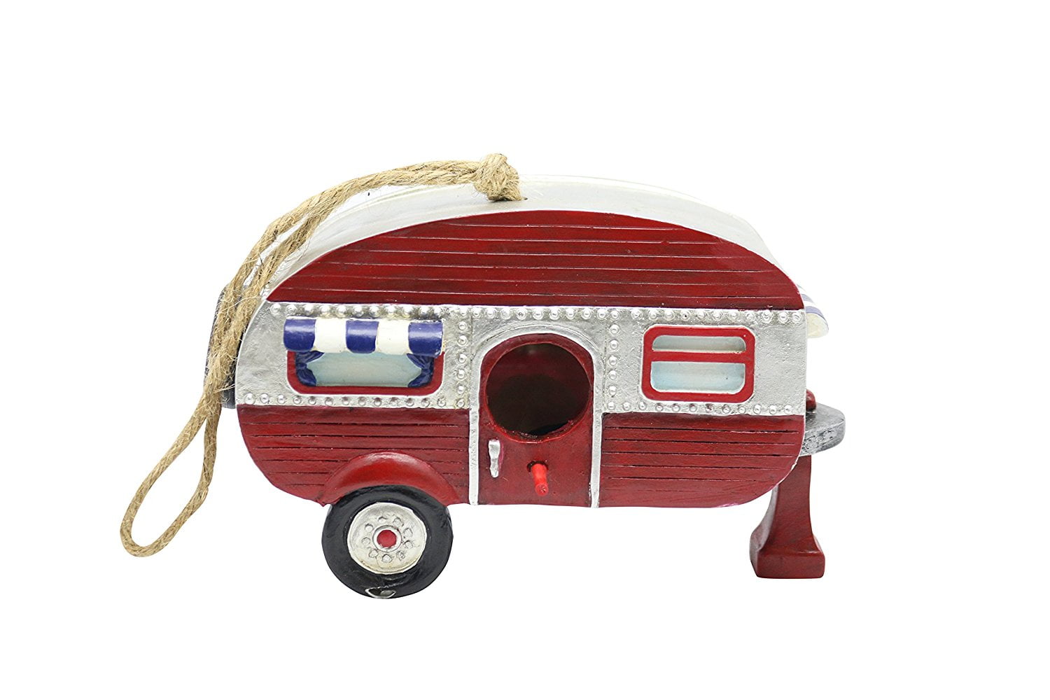 Hanging Red Camper Birdhouse by Alpine Corporation