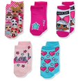 thumbnail image 2 of girls Lol Surprise! 5 Pack Shorty Socks, Assorted Pink, Shoe Size 3-8 US, 2 of 2