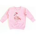 thumbnail image 4 of Flamingo Christmas Lights Watercolor - Toddler Graphic Sweatshirt, 4 of 12