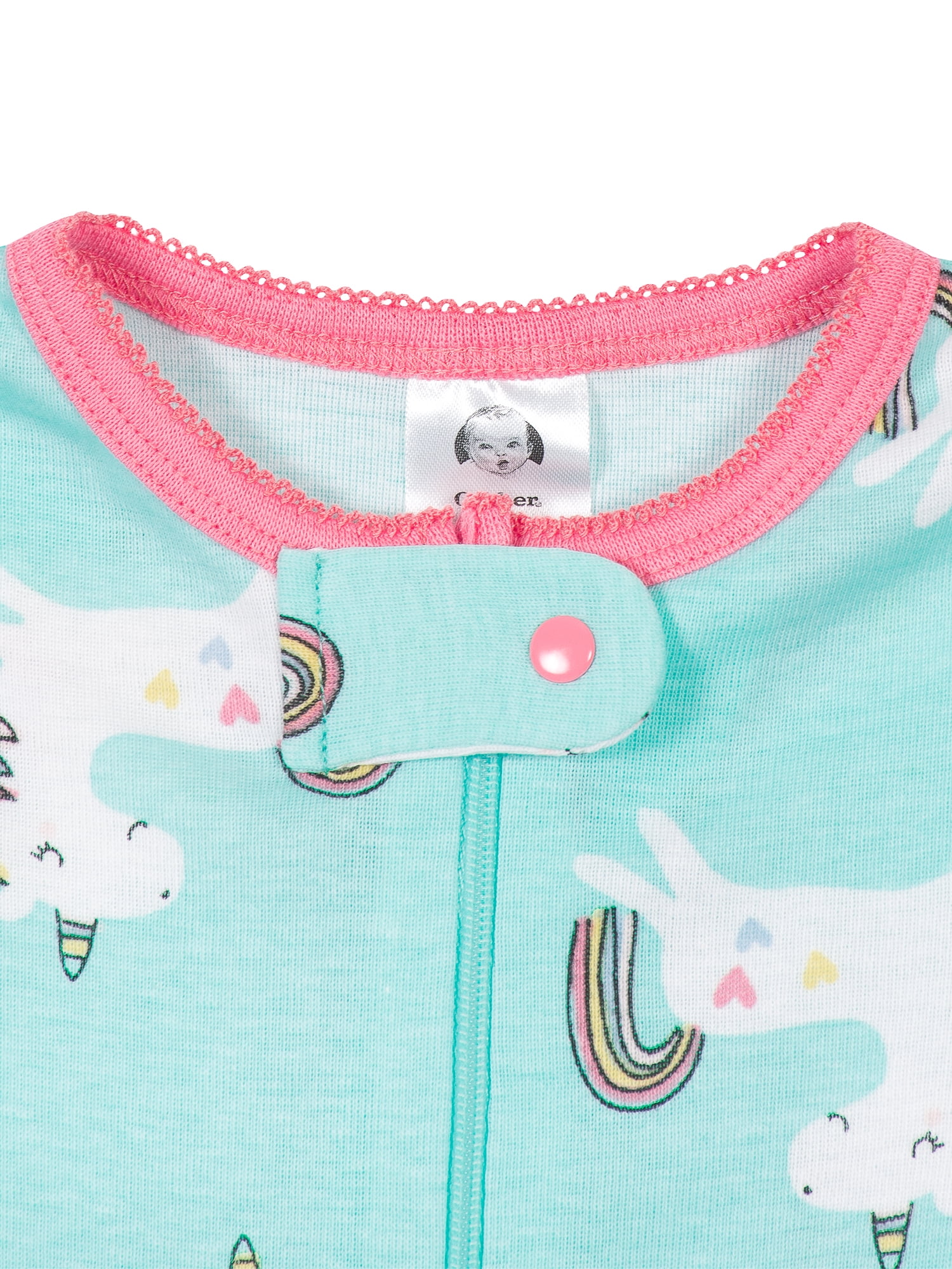 Gerber Baby & Toddler Neutral Snug Fit Footed Cotton Pajamas, 4-Pack, Sizes 0/3 Months-5T