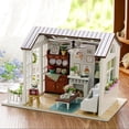thumbnail image 3 of Kit de casa en miniatura de cabaña de madera DIY, regalos para niños, juguete para decoración del hogar, 3 of 5