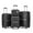 Black, variant on 4 Piece Luggage Set, Expandable Lightweight Suitcase Set, PP Materials Travel Luggage with TSA Lock Spinner Wheels, White (14/20/24/28)