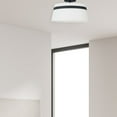 thumbnail image 5 of SYM-153SF-MB-WH Dainolite Symphony - 3 Light Semi-Flush Mount-Matte Black Finish, 5 of 12