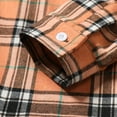 thumbnail image 7 of Mens Plaid Button Down Hoodies Loose Fit Long Sleeve Shirt Casual Lightweight Blouse, 7 of 7