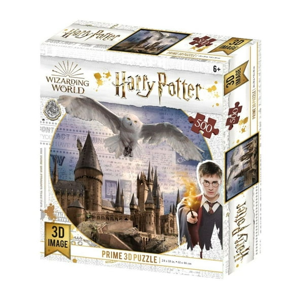 Harry Potter Hogwarts & Hedwig Puzzle 3D Image Effect 500pc 24"x18" Prime3D