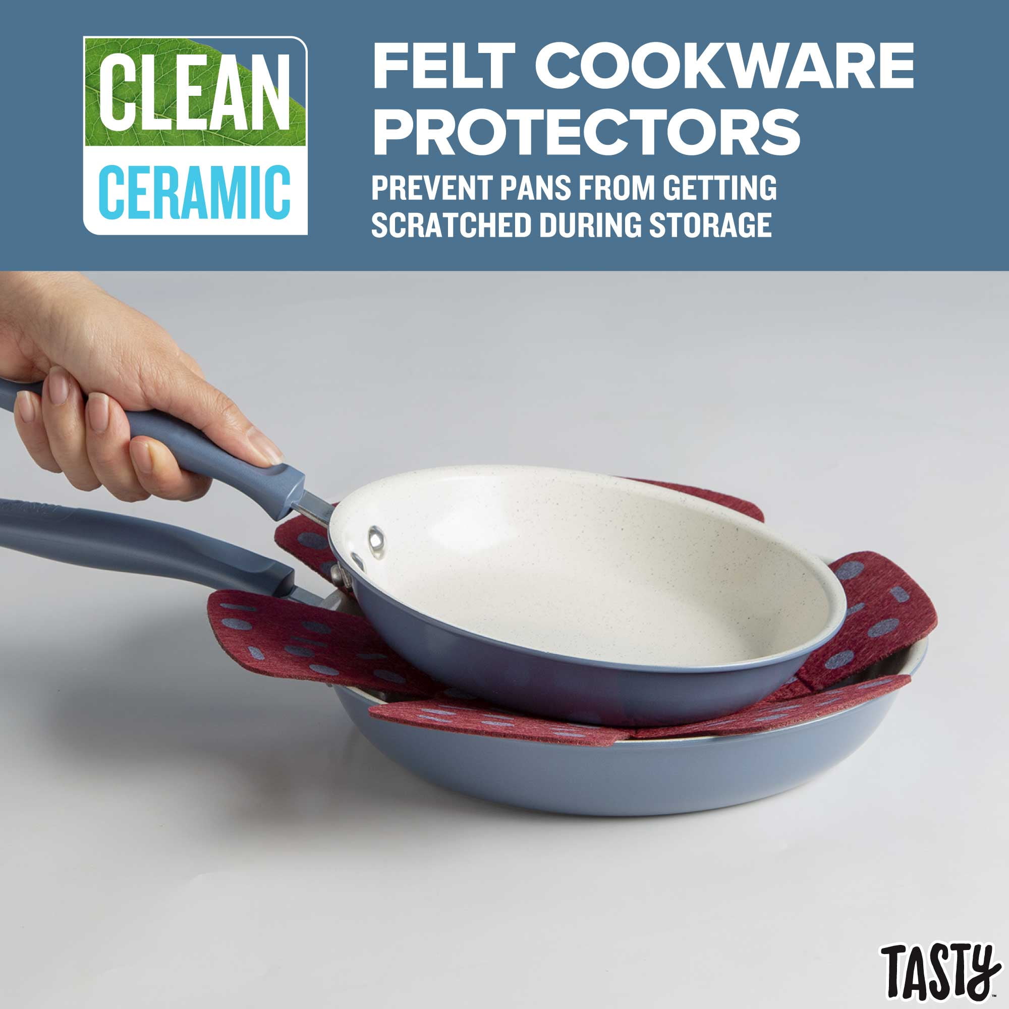 Tasty Clean Ceramic Non-Stick Aluminum Cookware Set 16 Pc, Pink -  Dishwasher