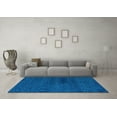 thumbnail image 3 of Ahgly Company Indoor Square Abstract Light Blue Modern Area Rugs, 6' Square, 3 of 4