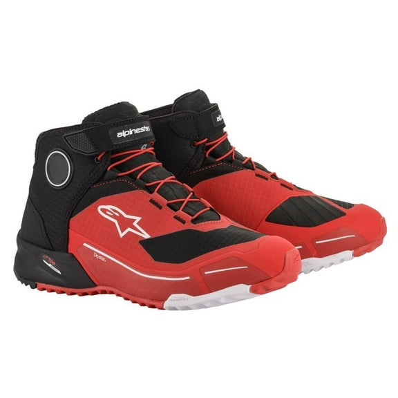 Alpinestars CR-X Drystar Mens Urban Motorcycle Riding Shoes-Red/Black-9