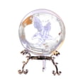 thumbnail image 2 of weibbin Engraved Decorative Crystal Sphere Decorative Quartz Glass Ball, Model Astronomy Sphere, Paperweight Crystal Display Sculpture Home Decor Crafts for Kids Friends, 2 of 6