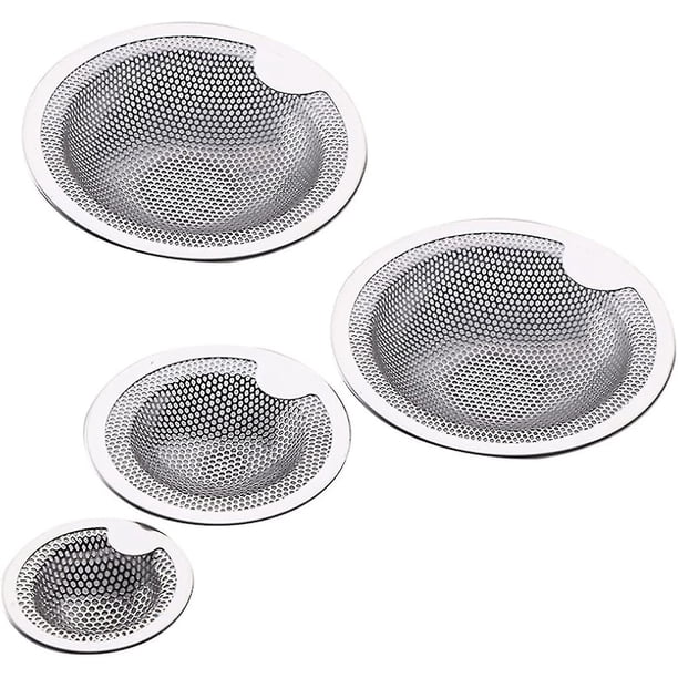 Accesorio para fregadero Bañera de acero inoxidable Coladores retenedores de pelo Desagües para fregadero de bañera Protectores de residuos Tapón para residuos de fregadero para cocina y baño