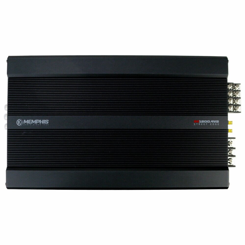 Memphis SE1200.4V2 1200W Peak (240W RMS) Street Edge Series Class-D 4-Channel Car Amplifier