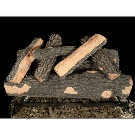 7 Pc Refectory Cement Gas Log Set