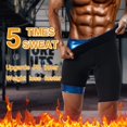 thumbnail image 3 of Lilvigor Men Sauna Pants Sweat Leggings Thermo Capris Slimming Tights Heat Trapping Suit Humanized Mesh Crotch High Waist Sports Shaper Shorts, 3 of 7