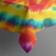 thumbnail image 3 of Colorful Tie Dye Mandala Pattern Rectangle Tablecloth 60"x84",Waterproof Polyester Rectangle Table Cloth, Wipeable Spillproof Polyester Tablecloth for Dining, Camping, Indoor and Outdoor, 3 of 5