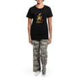 thumbnail image 4 of CafePress - Rachel Ruysh Flower Bouquet Women's Dark Pajamas - Women's Short Sleeve Print T-Shirt and Pants Dark Cotton Pajama Set, 4 of 7