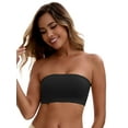thumbnail image 5 of Unique Bargains Women's Strapless Seamless Wirefree Padded Bras S Black, 5 of 6