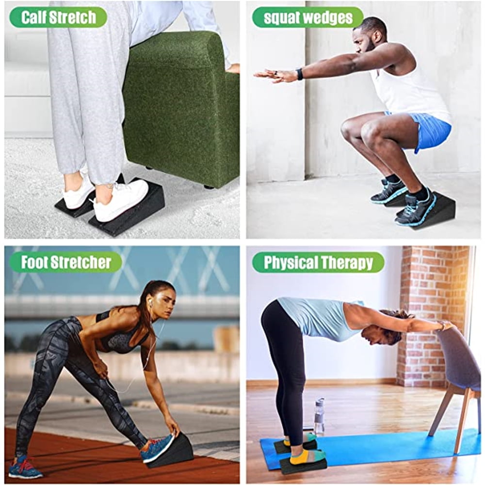 Slant Board 3pcs 12''Calf Stretcher for Physical Therapy Equipment