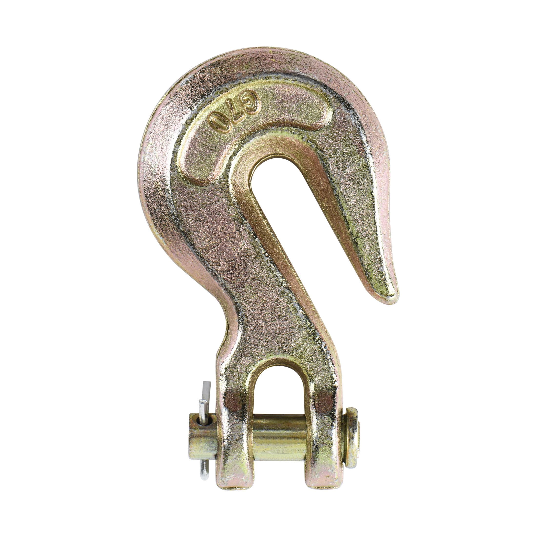 Hyper Tough 3/8 in. Clevis Grab Hook, Gold, 4 Pack