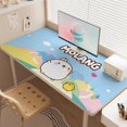 thumbnail image 4 of Molang alfombrilla de escritorio/mesa extra-grande con base antideslizante de cuero y diseño temático; versátil para escritorios de ordenador, mesas de comedor, etc.40*60cm, 4 of 6