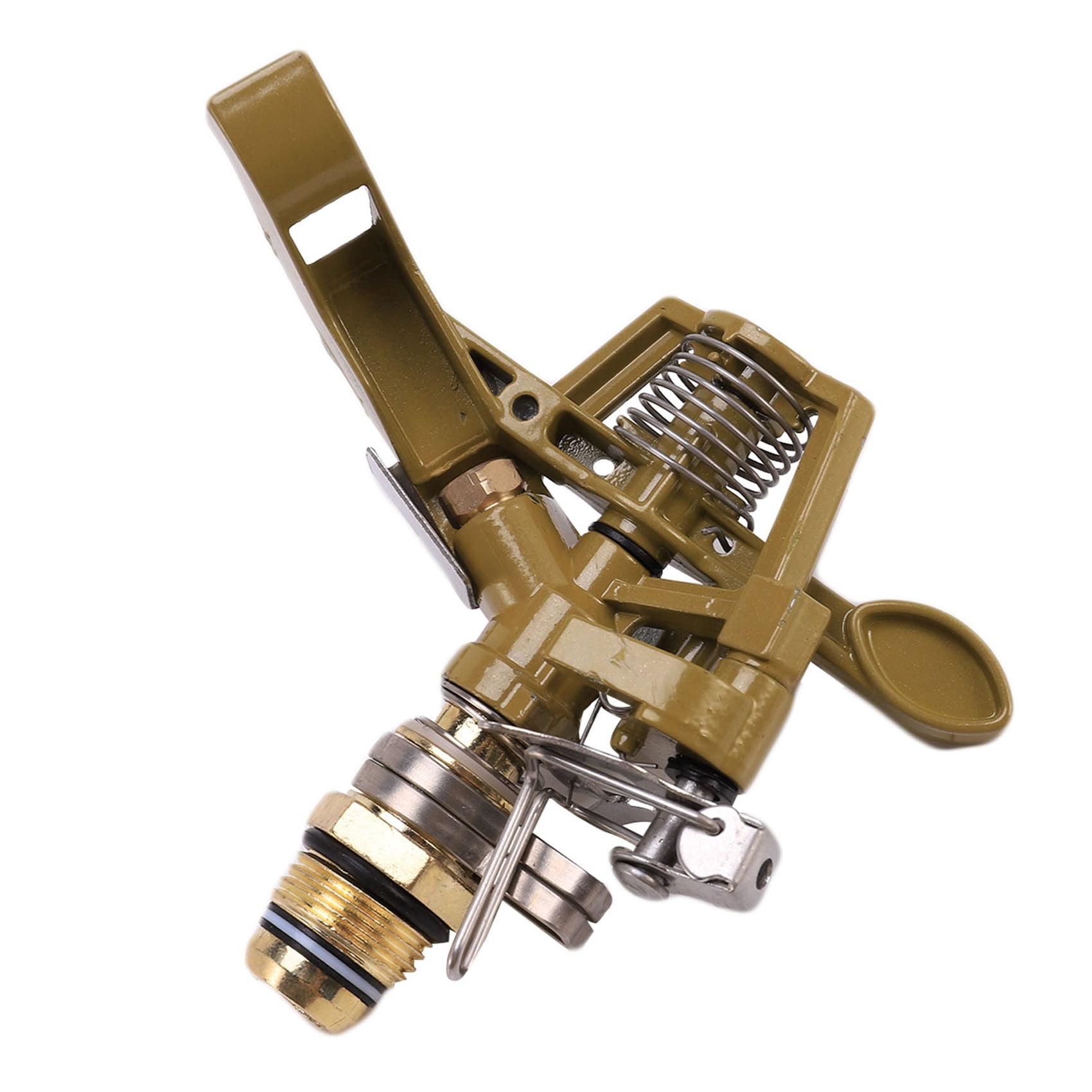 4X 360 Degree Rotary Irrigation Sprayer Sprinkler for Lawn Garden Golf Grass Metal Impulse Spike Hose Water Sprayer
