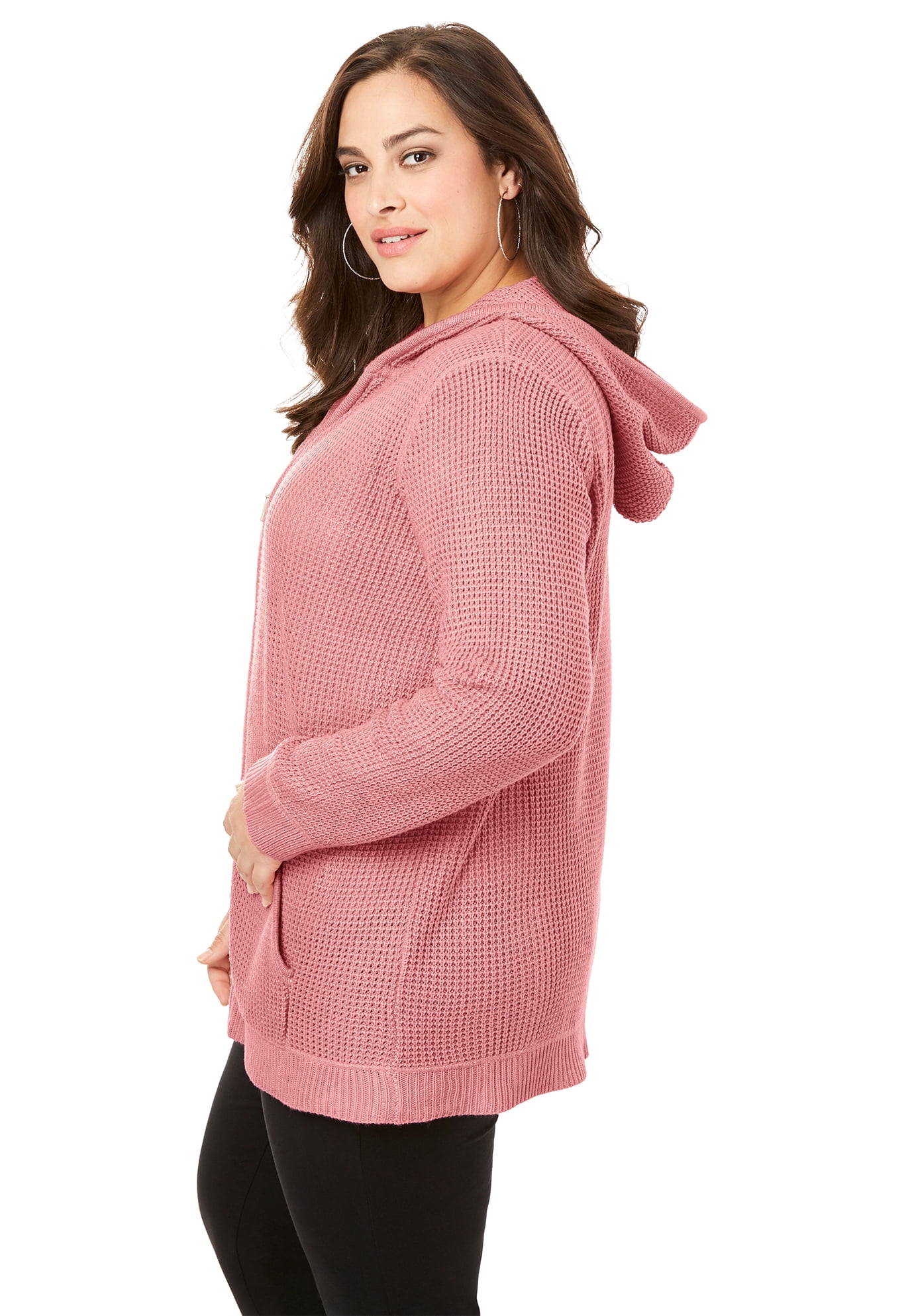 Thermal Hoodie Cardigan Zip Up 