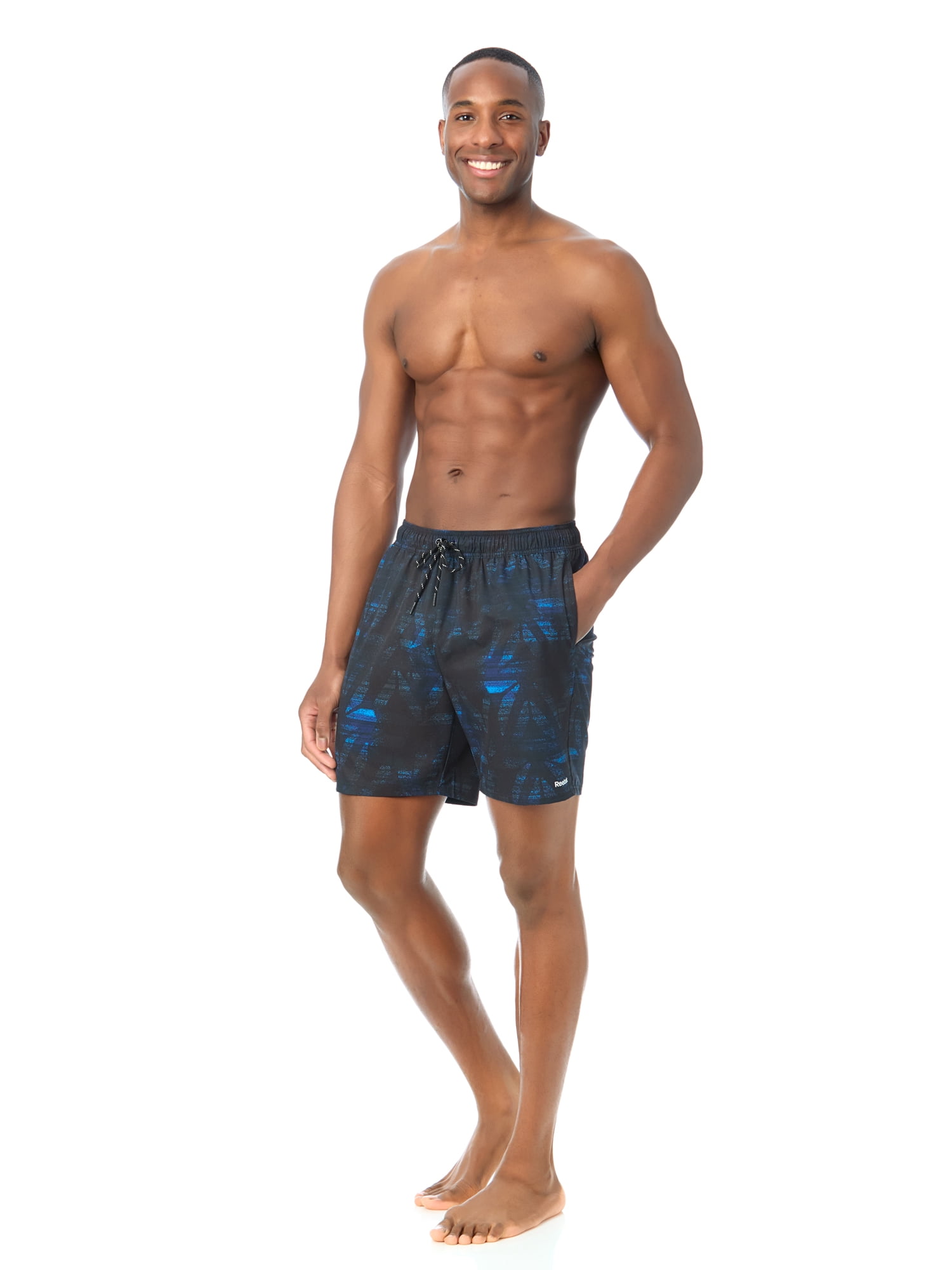 Men's & Big Men's Reebok Swim Trunks, 7" Inseam, Sizes S-3XL