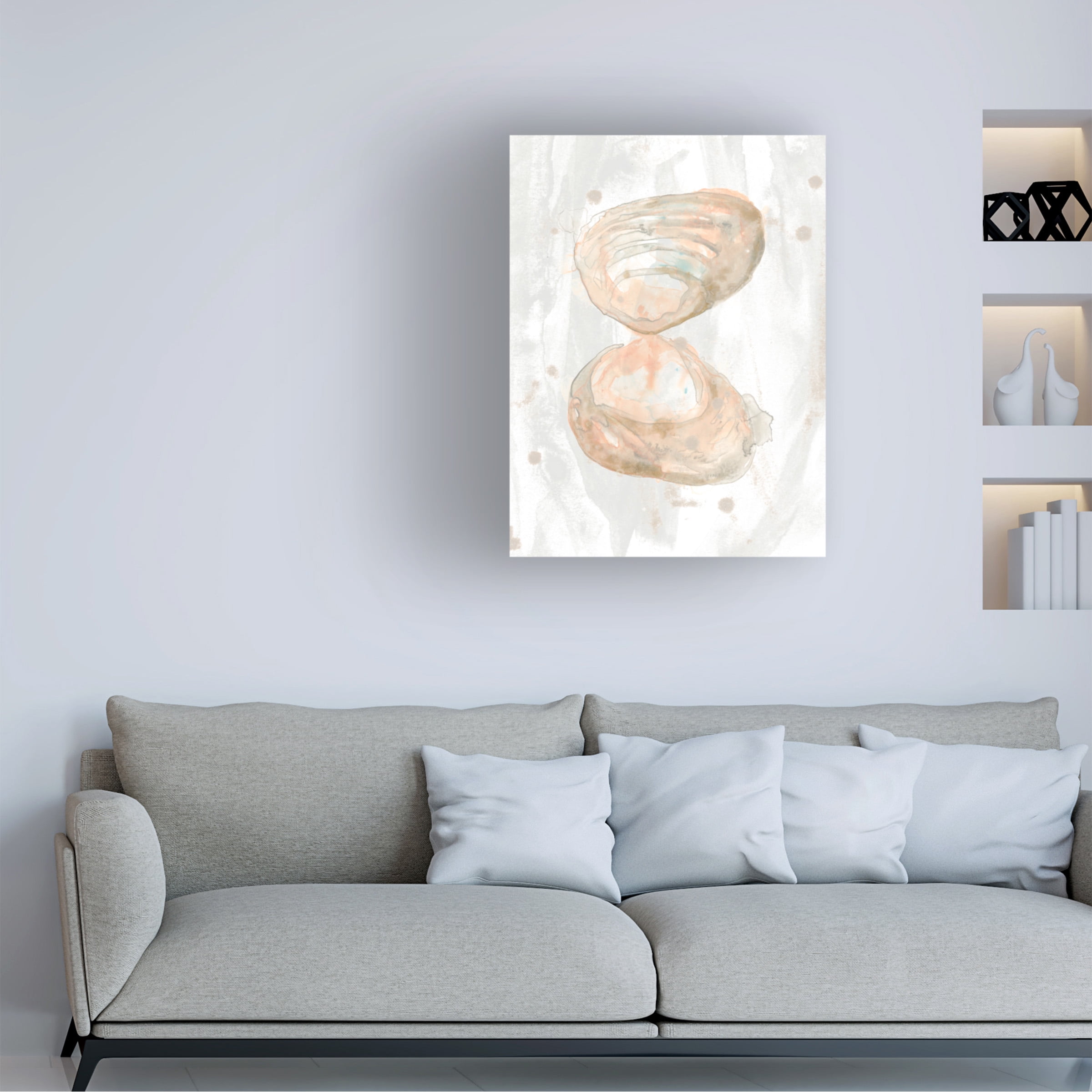 June Erica Vess 'Muted Molusk IV' Canvas Art