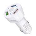 thumbnail image 1 of Generic 3.1A Triple USB Car Charger with QC3.0 Fast Charging, Heat-Resistant PC Shell, Smart IC, Auto Power-Off Protection, Compatible with QC2.0, White, 1 of 6