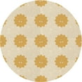 thumbnail image 1 of Ahgly Company Indoor Square Patterned Golden Blonde Gold Area Rugs, 3' Square, 1 of 6