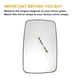 thumbnail image 3 of Reemplazo de vidrio de espejo retrovisor derecho superior único calefaccionado de vidrio blanco para Mercedes Sprinter 95-06, 3 of 6