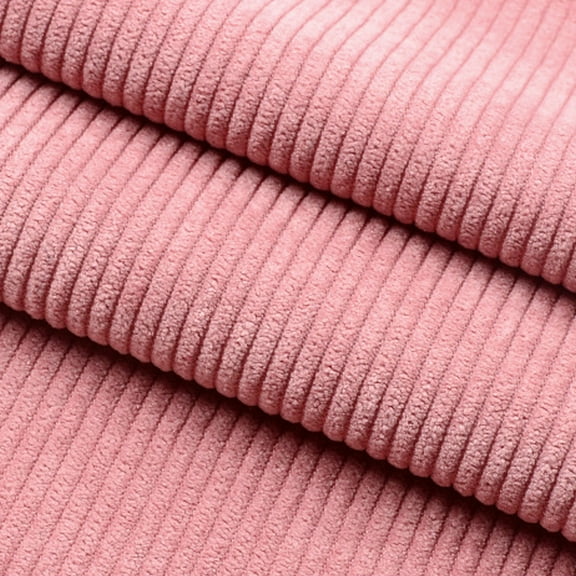 COOLHOOD Durability Corduroy Fabric Solid Color Stripe Handmade Making Fabric Clothing for Furniture and Projects