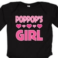 thumbnail image 4 of Inktastic Poppop Girl Granddaughter Girls Long Sleeve Baby Bodysuit, 4 of 5