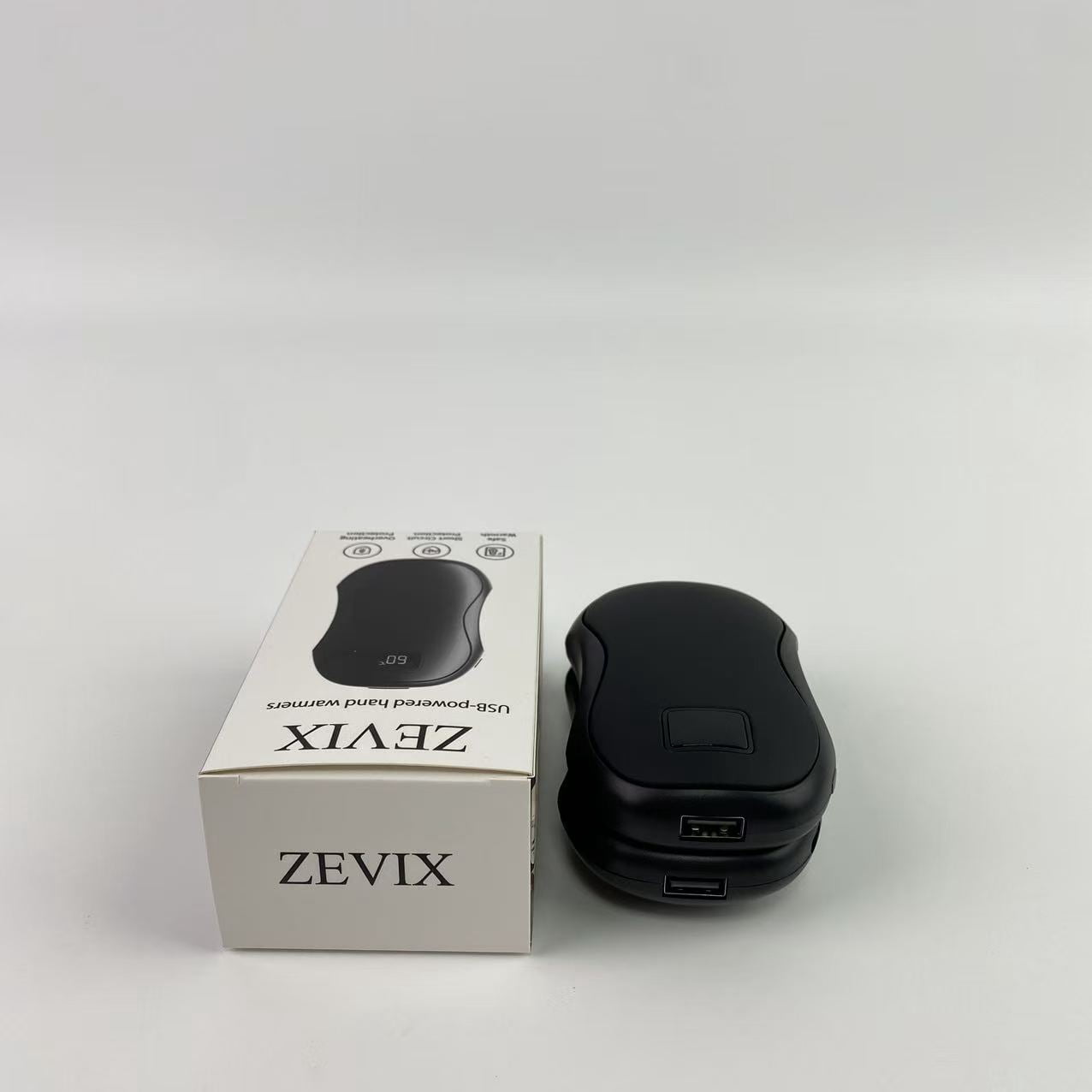 ZEVIX USB-powered hand warmers,8000mAh Hand Warmers Rechargeable 2 Pack, AI Smart Chip Long Safe Heat, Quick Charge Electric Portable Pocket Heater
