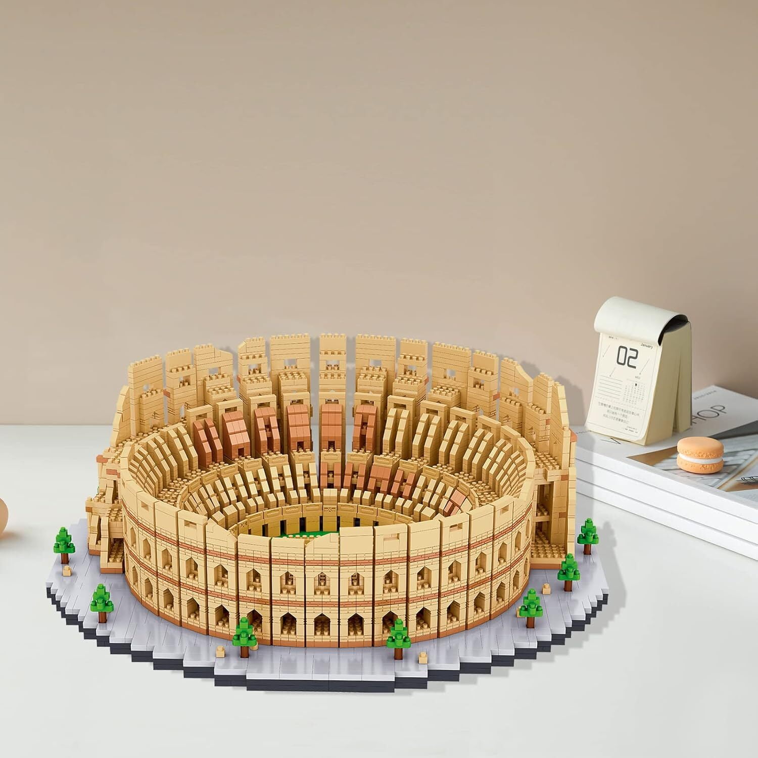 TzFioy Italy Rome Colosseum Micro Brick Building Set (5594 Pieces) – Landmark Model Educational Toy Gift for Kids and Adults