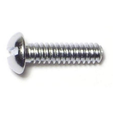 

#6-32 x 1/2 Steel Coarse Thread Slotted Round Head Machine Screws (36 pcs.)