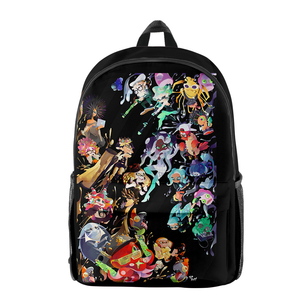 Splatoon 3 Game Daypack Unisex Backpack Adults Kids School Bags