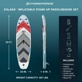thumbnail image 3 of Hydro Force Solara Inflatable Stand-Up Paddleboard Set 10', 3 of 15